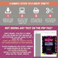 Neon Glow III Party Ticket Invitation 